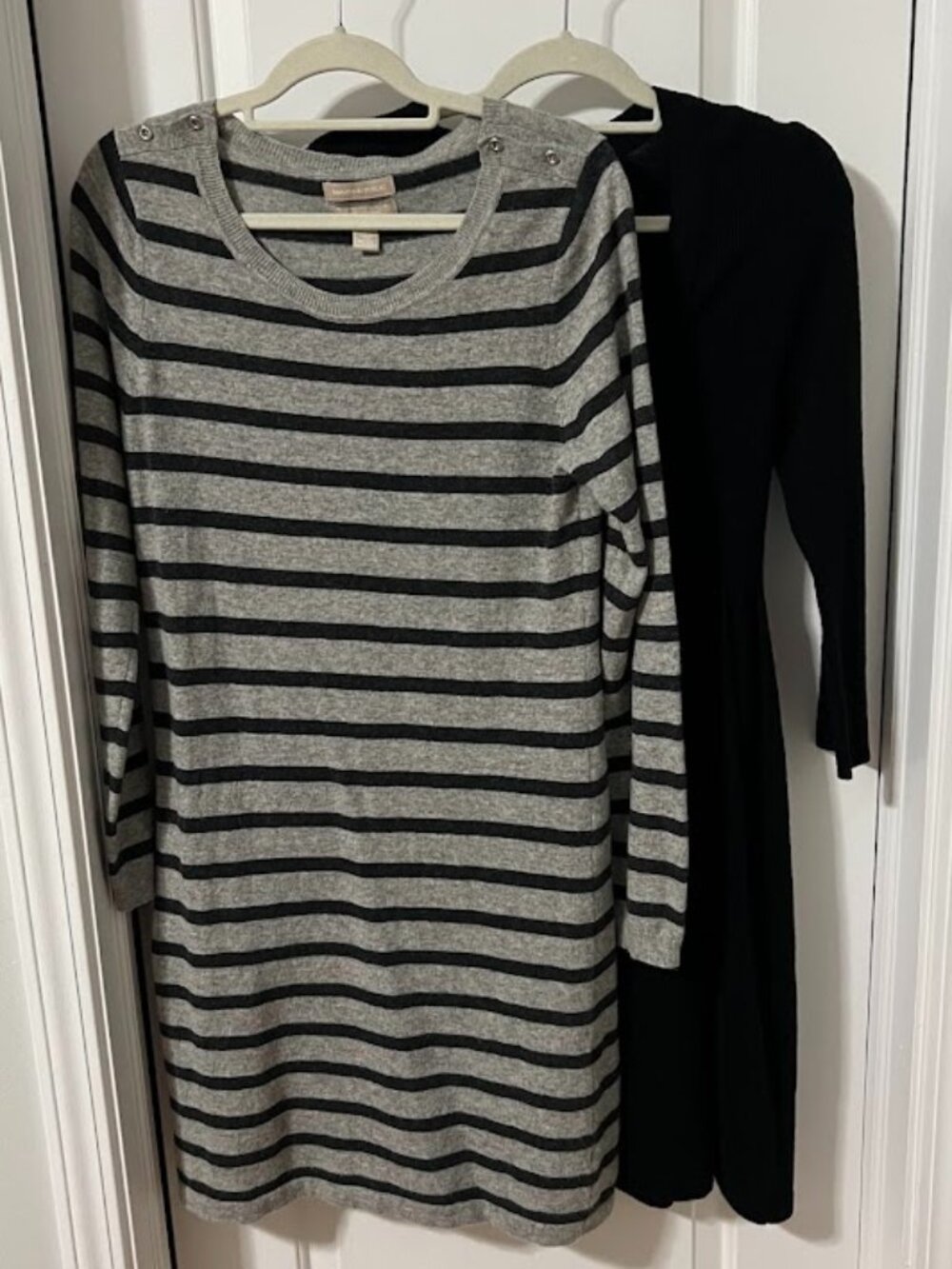 SET OF TWO Banana Republic Cashmere/Wool Blend Sweater Dresses - Size Large